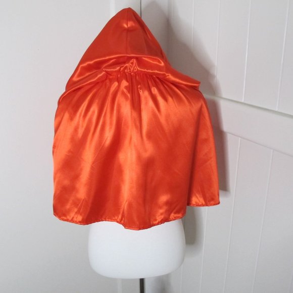 Adult Size Red Riding Hood WITH Hooded Cape and Skirt Lined Apron 2 piece Set - Picture 7 of 16